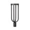 Z-Lite Leland Outdoor Post Mount Fixture, 1-Light, 9 In.W x 26.25 In.H, Sand Black/Sand Blast 5005PHB-BK-LED - alternate 3